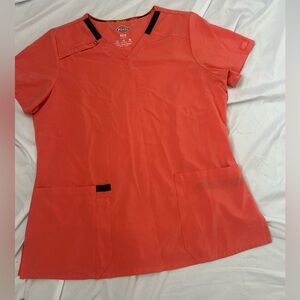Women’s Dickies EDS Coral Scrub Top Sz Large Stretch